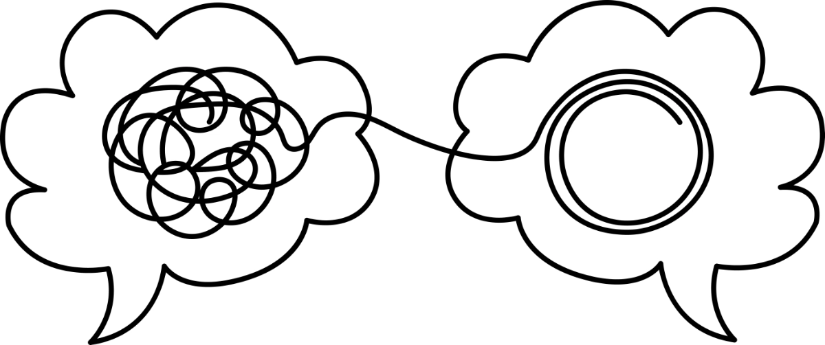 Illustration of thinking through a problem